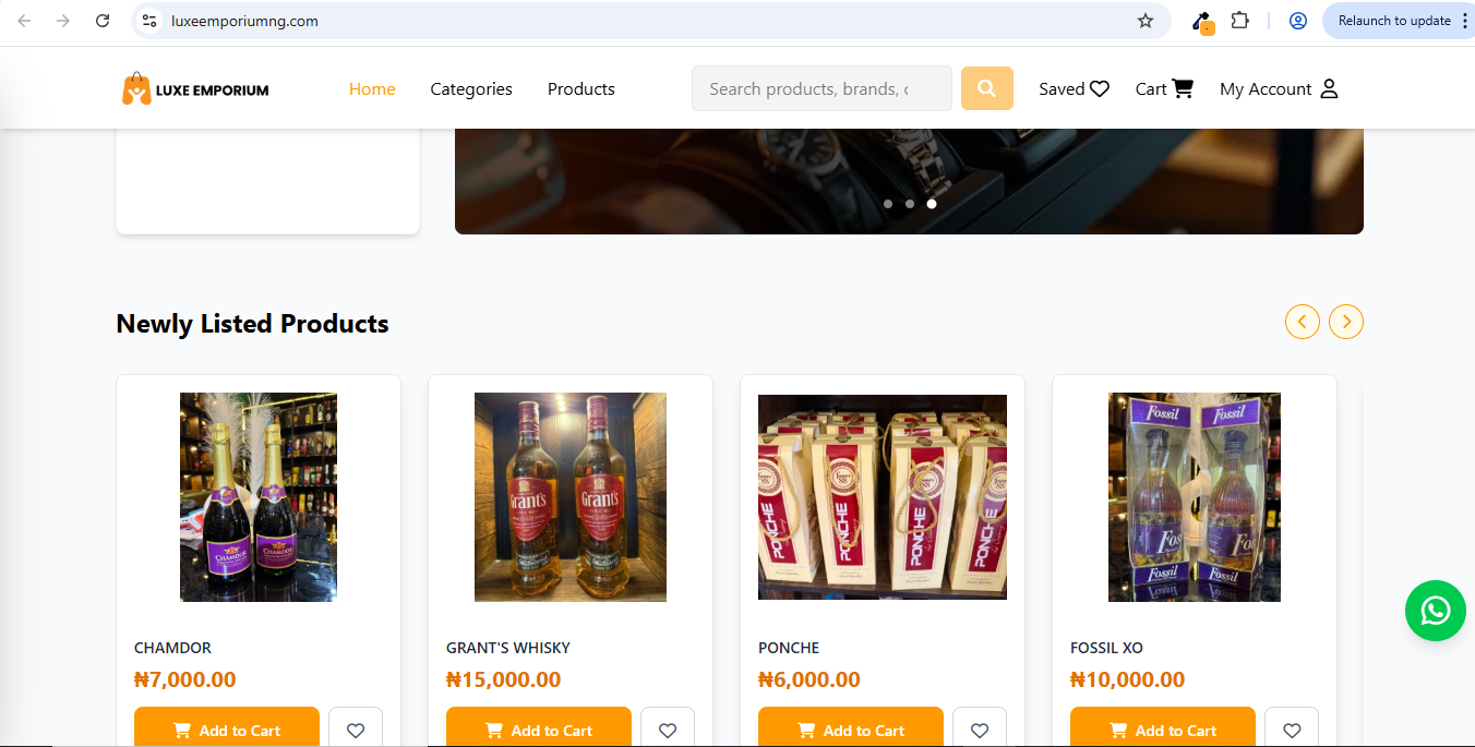 Luxeemporium NG E-Commerce Platform